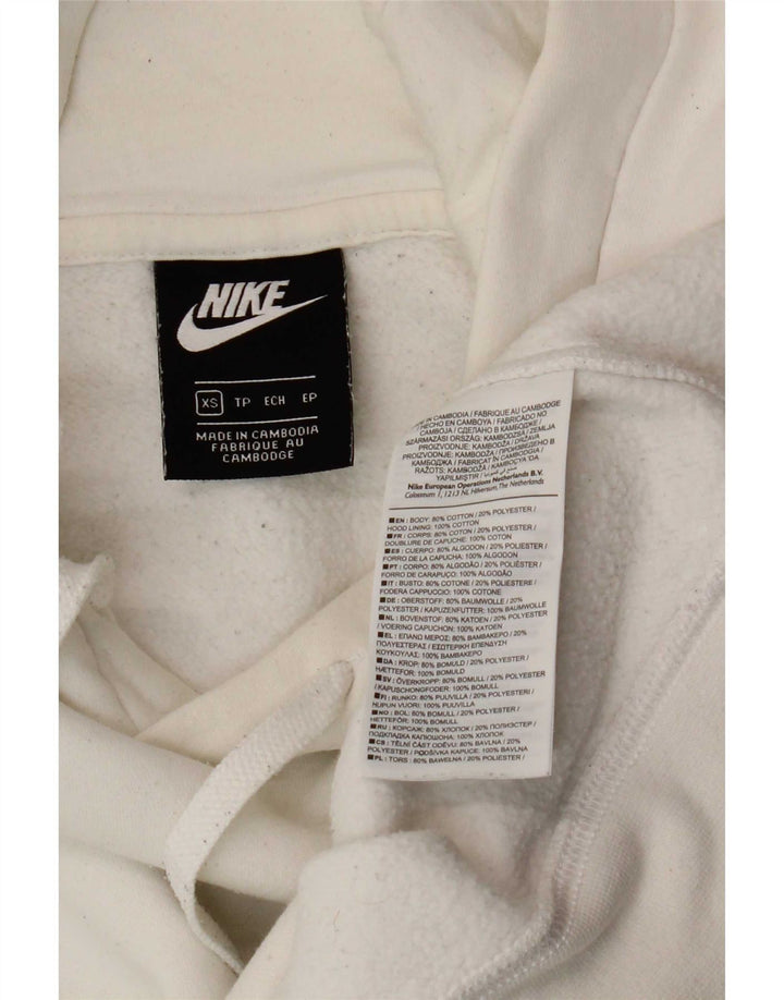 Męska bluza z kapturem Nike XS, biała, bawełniana