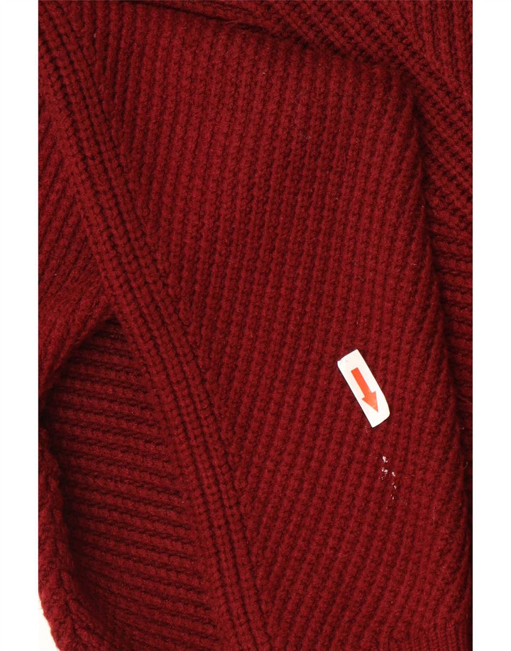 Marks & Spencer Damski sweter z autografem, UK 12, średni czerwony wiskoza