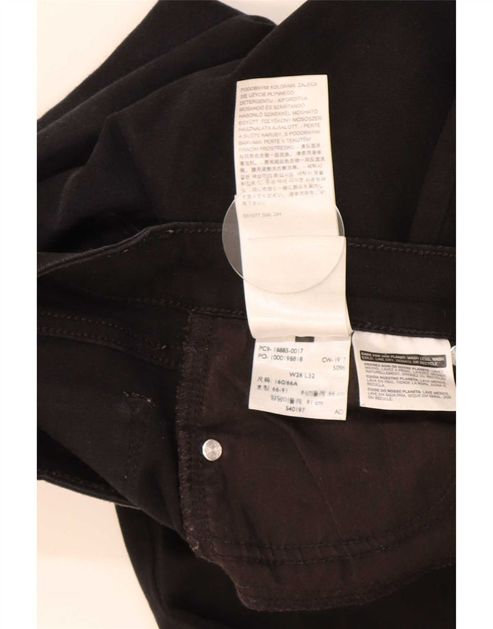 Damskie dżinsy Levi's 715 Bootcut W26 L32 Czarna bawełna