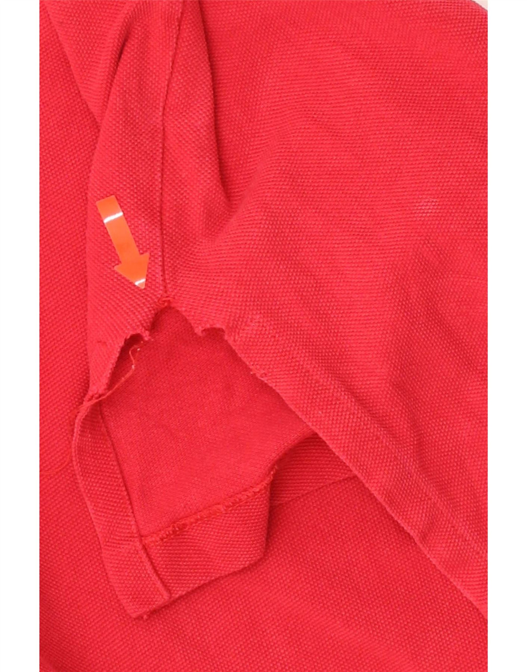 POLO RALPH LAUREN Mens Polo Shirt Medium Red Cotton Vintage Polo Ralph Lauren and Second-Hand Polo Ralph Lauren from Messina Hembry 