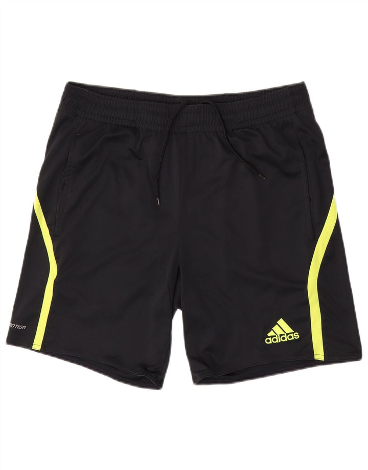 Męskie spodenki sportowe Adidas Climalite, małe, czarne, poliestrowe
