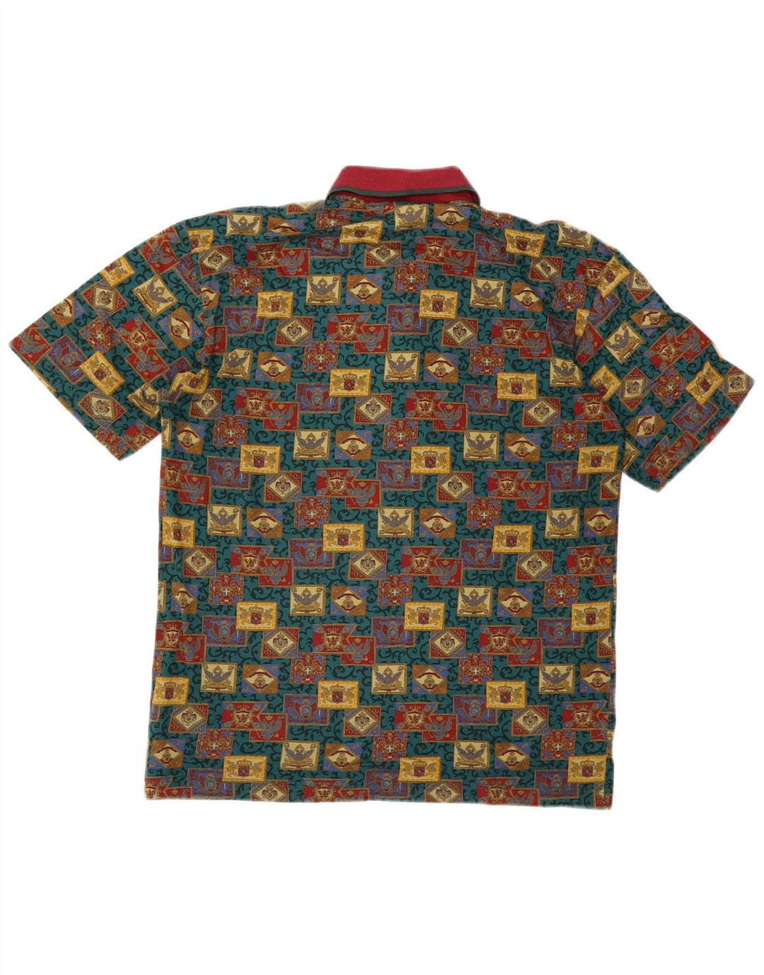 Męska koszulka polo Mango, duża, wielokolorowa, geometryczna