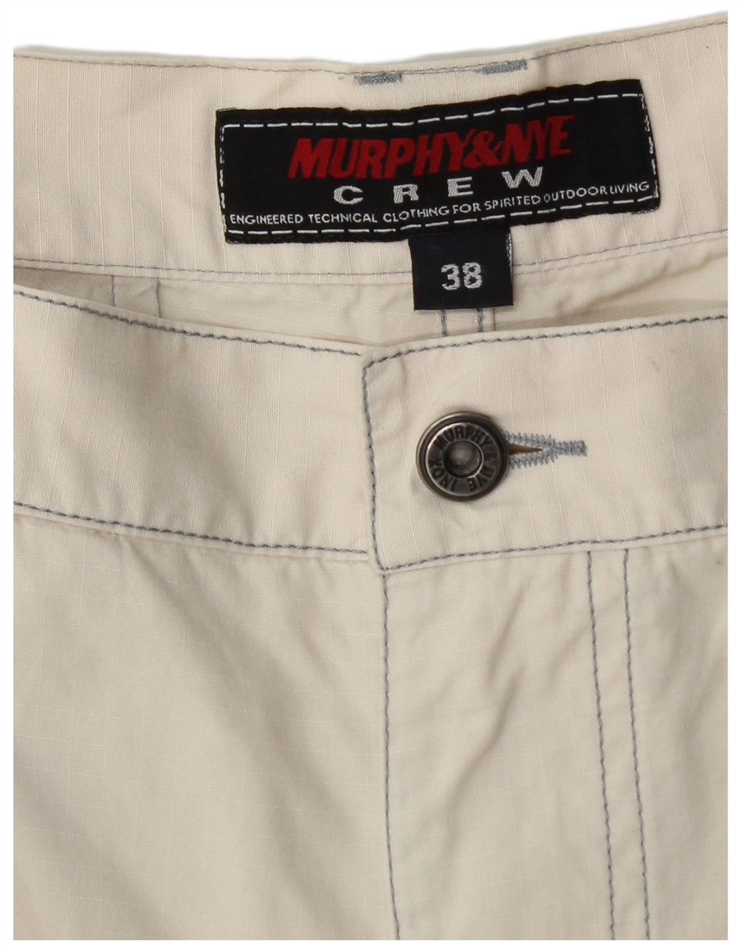 Męskie szorty cargo Murphy & Nye W38 XL, biała bawełna