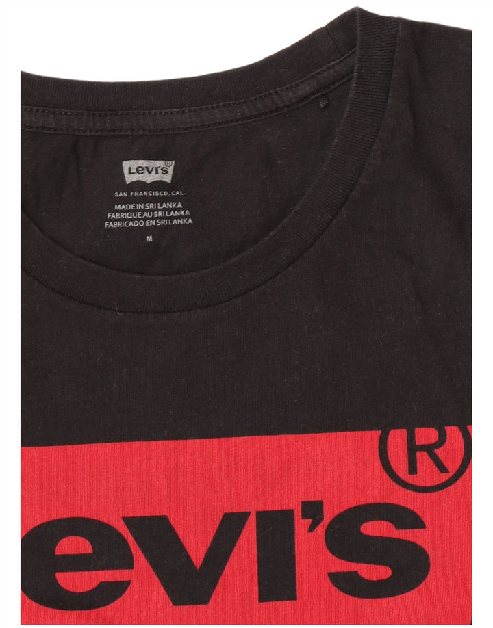Damska koszulka z grafiką Levi's Top UK 12 Medium Black