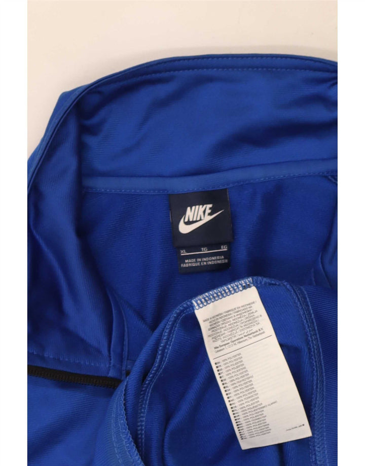 Męska bluza dresowa Nike XL, niebieski, poliester z blokami kolorów