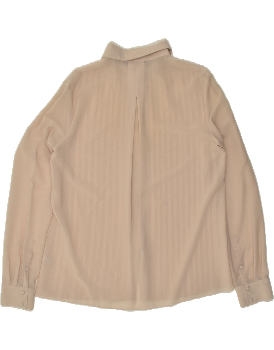 PINKO Damska oversize'owa, prześwitująca bluzka koszulowa UK 10 Small Beige