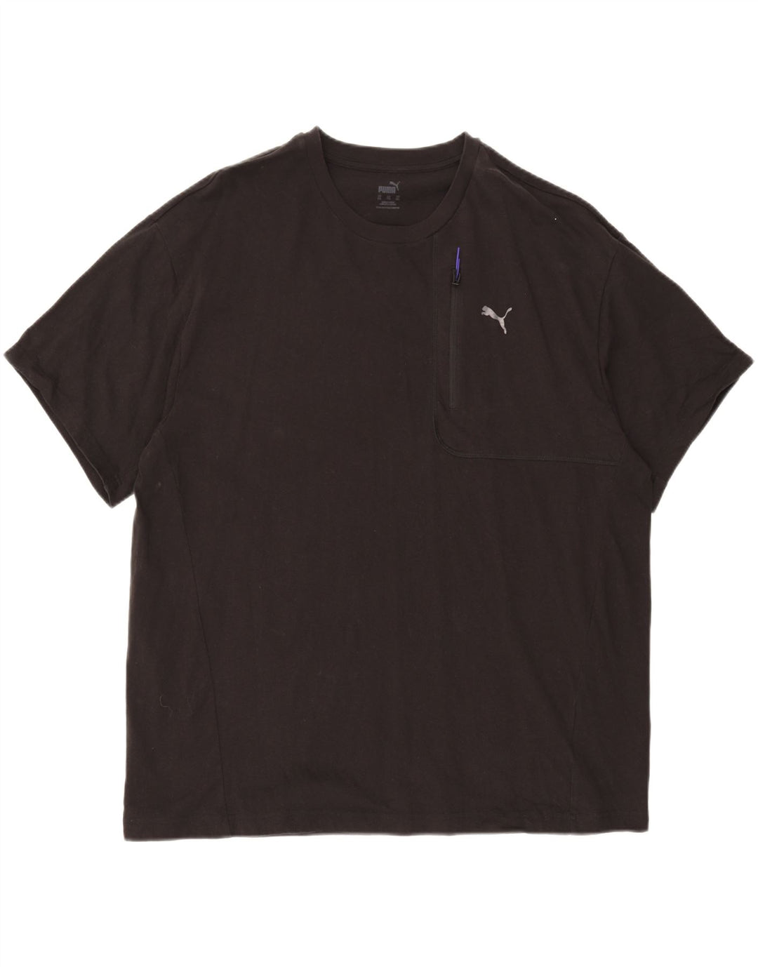 PUMA Mens T-Shirt Top 2XL Black Cotton Vintage Puma and Second-Hand Puma from Messina Hembry 