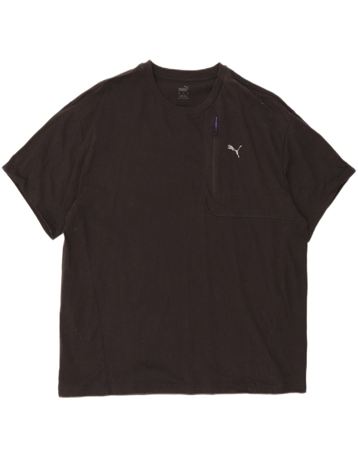 PUMA Mens T-Shirt Top 2XL Black Cotton Vintage Puma and Second-Hand Puma from Messina Hembry 