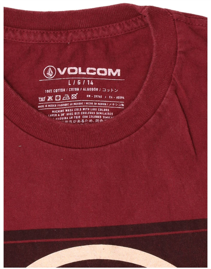 Volcom Chłopięce 13-14 lat, duża, bordowa bawełna