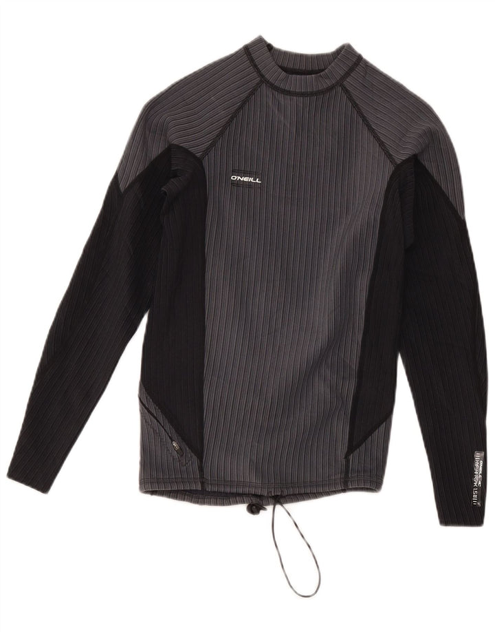 Damski top O'Neill z długim rękawem, UK 14, duży, szary nylon z blokami kolorów