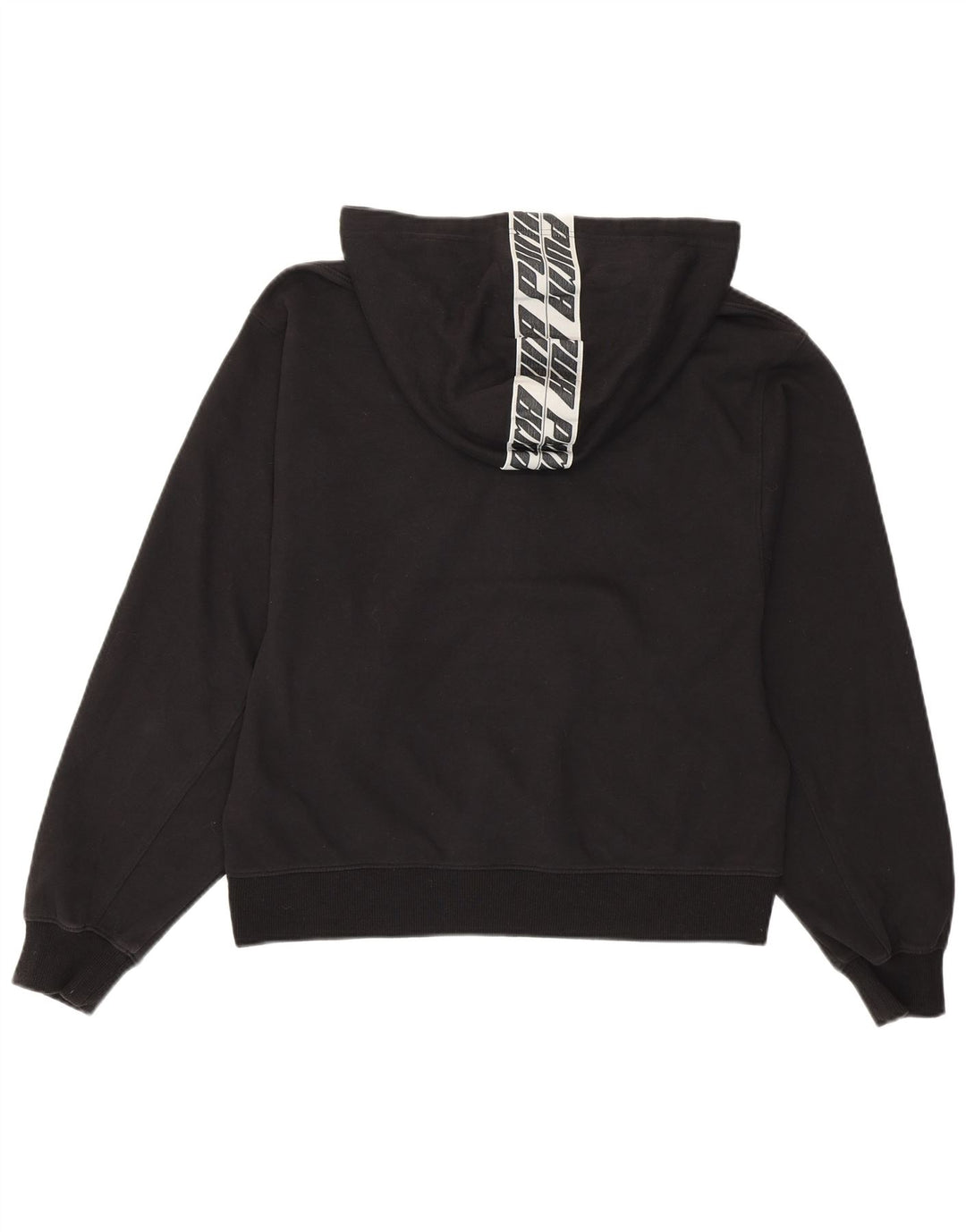 Damski sweter z kapturem i grafiką PUMA UK 16, duży, czarny, bawełniany