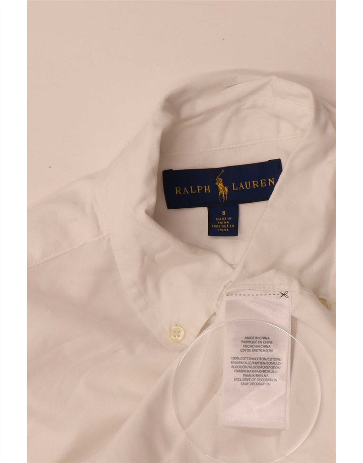 Koszula chłopięca Ralph Lauren 7-8 lat, biała, bawełniana