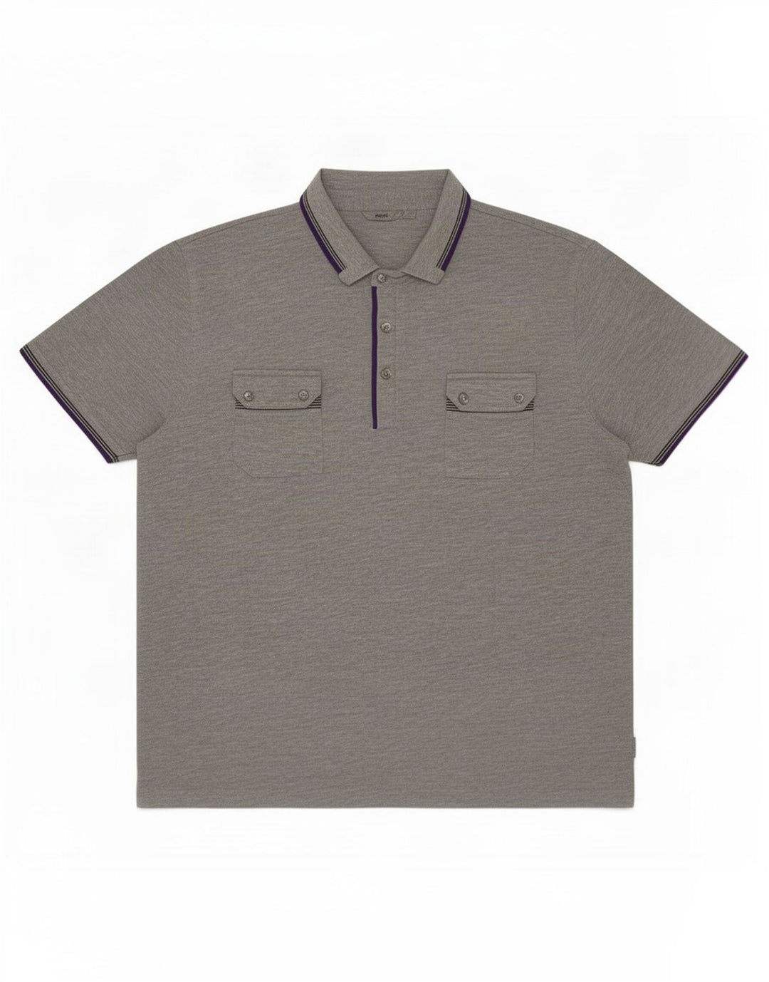 Męska koszulka polo Ted Baker, rozmiar 7, 3XL, szary, nakrapiany poliester