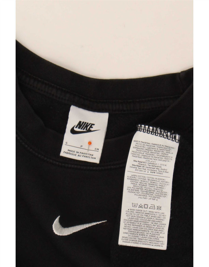 Damski sweter oversize Nike UK 10, mały, czarny, bawełniany