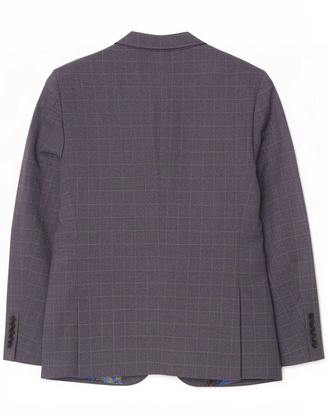 Marks & Spencer Męska krótka marynarka zapinana na 2 guziki UK 42 XL Granatowa kratka
