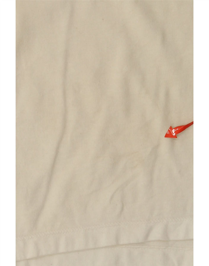 Damska koszulka CHAMPION Crop Graphic Top UK 14 w kolorze średniej bieli