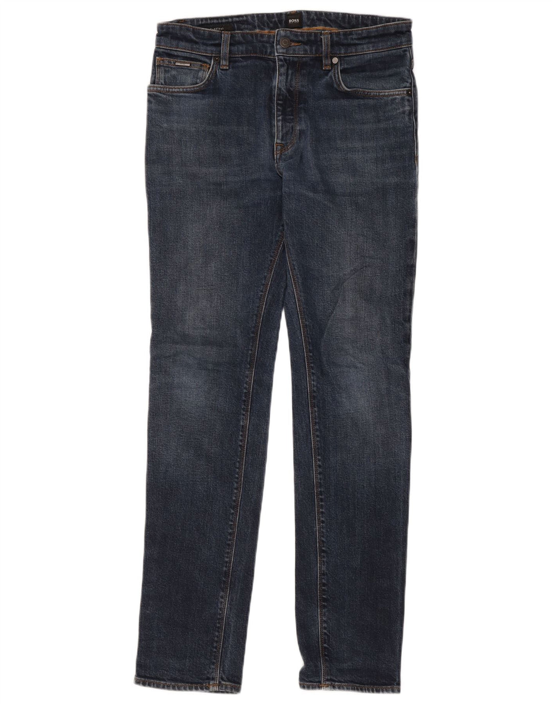 Męskie jeansy slim proste Hugo Boss W30 L32 granatowe
