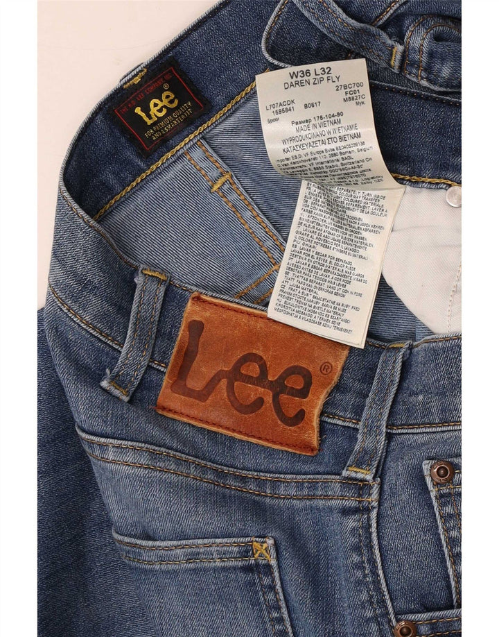 Męskie jeansy Lee Daren Zip Fly W36 L32, niebieska bawełna