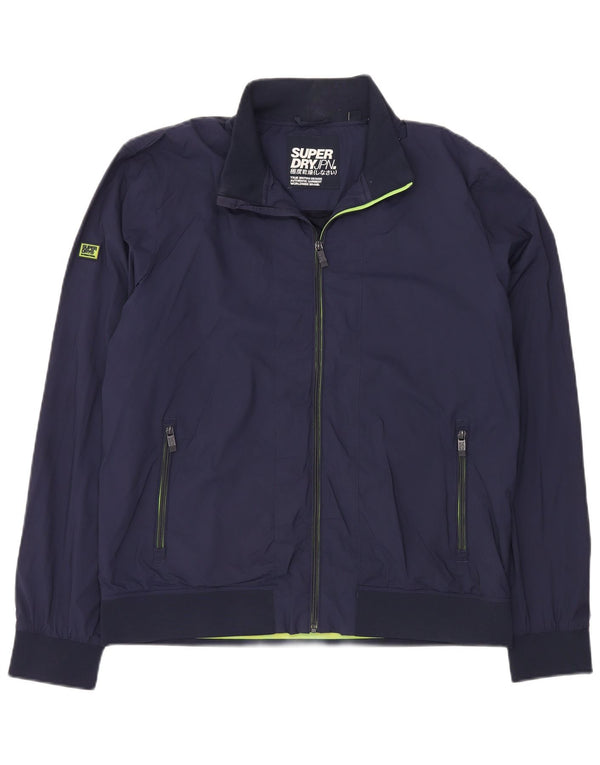 Męska kurtka bomber Superdry UK 42 XL, granatowa, nylonowa