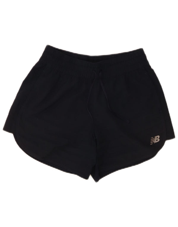 Damskie spodenki sportowe New Balance UK 10, małe, granatowe, poliestrowe