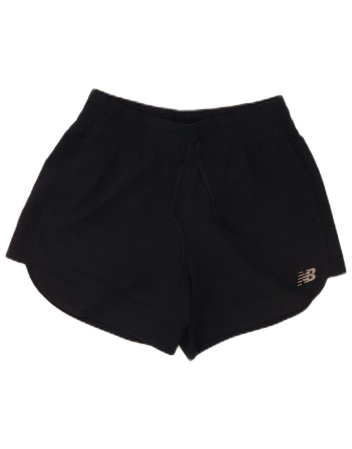Damskie spodenki sportowe New Balance UK 10, małe, granatowe, poliestrowe