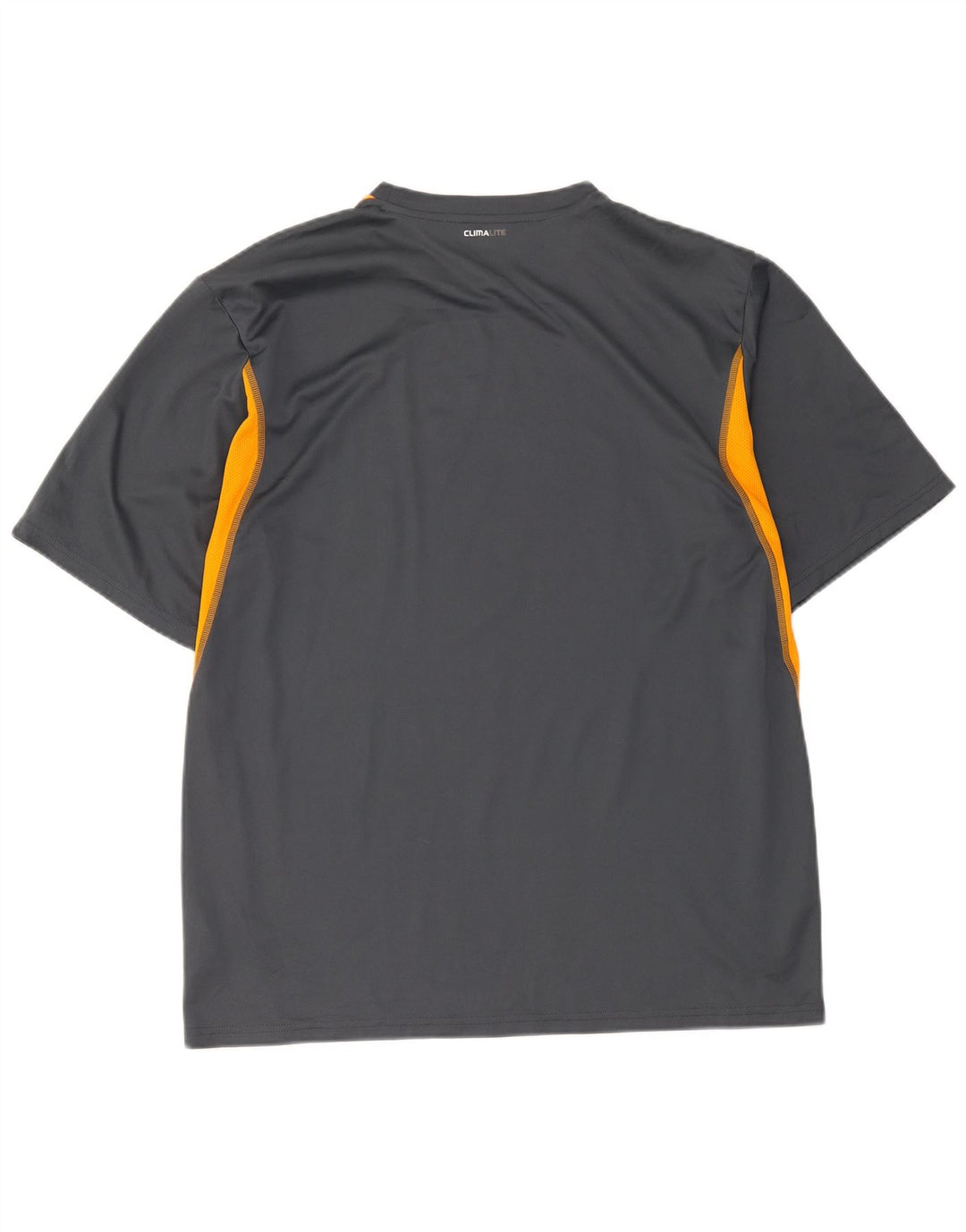 Adidas Męska koszulka Climalite Top XL Szary poliester z blokami kolorów
