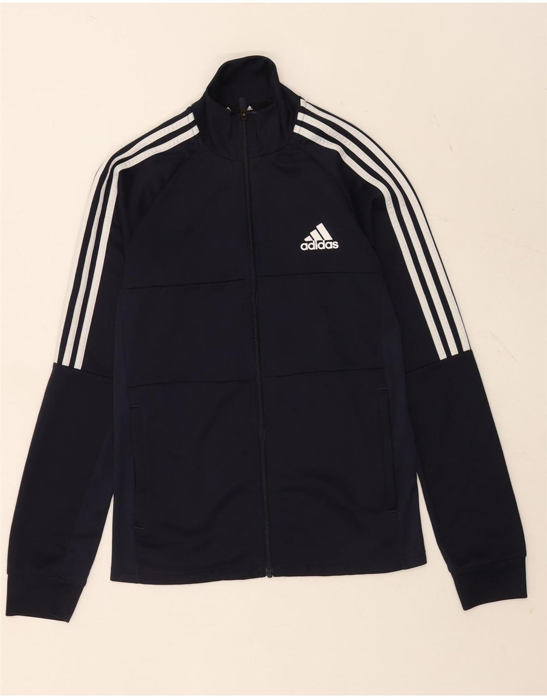 Adidas Męska kurtka dresowa Aeroready, mała, granatowa, poliestrowa