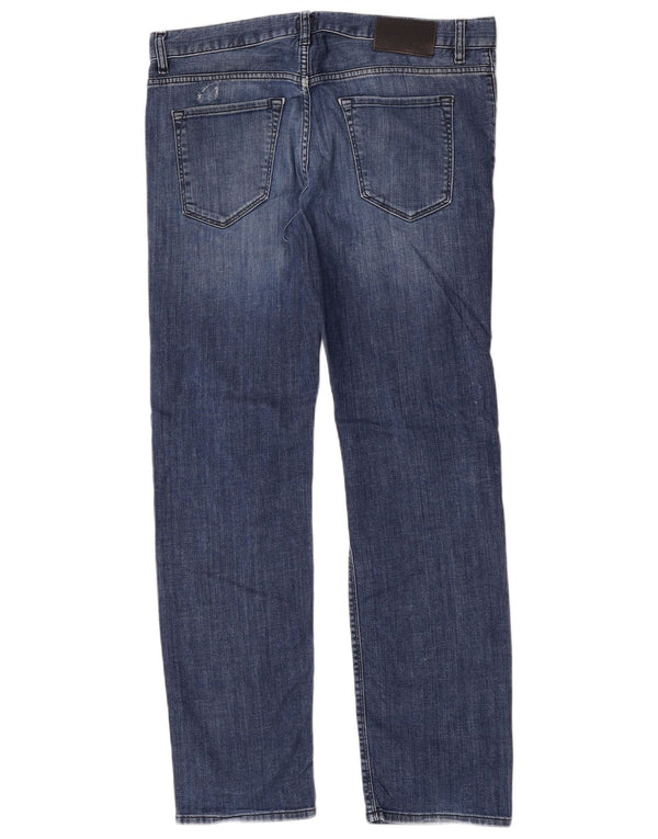 Męskie jeansy ze stretchem Hugo Boss W34 L32 Niebieskie bawełniane
