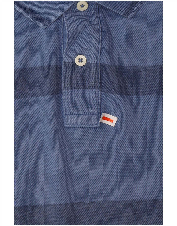 Męska koszulka polo slim fit TOMMY HILFIGER 2XL, bawełniana w niebieskie paski