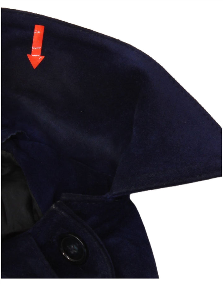 Vintage damska zamszowa kurtka UK 12, średni granat