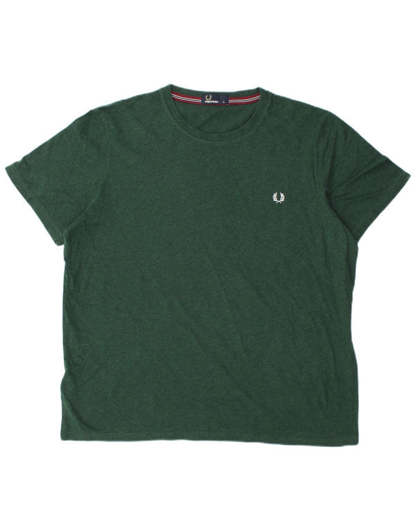 T-shirt męski Fred Perry XL, zielony, bawełniany