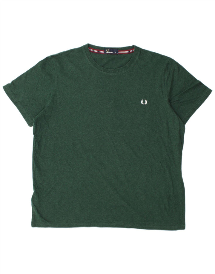 T-shirt męski Fred Perry XL, zielony, bawełniany