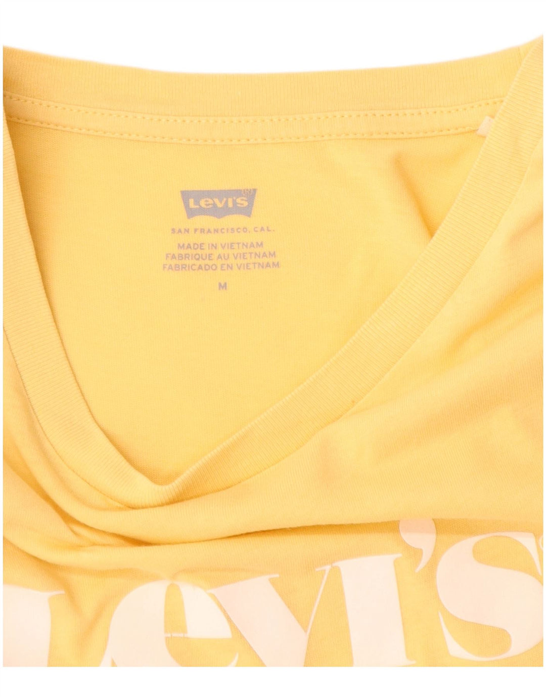 Damska koszulka z grafiką Levi's Top UK 12 Średni żółty
