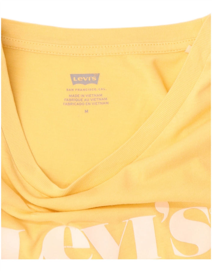 Damska koszulka z grafiką Levi's Top UK 12 Średni żółty