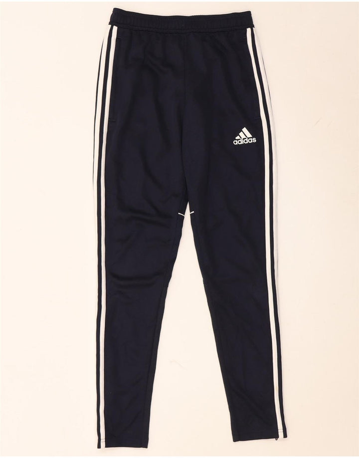Damskie spodnie dresowe Adidas UK 4 XS Granatowe, poliestrowe