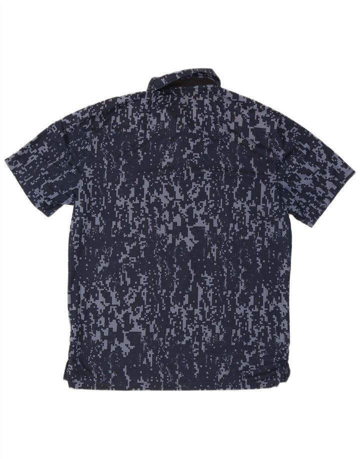 Męska koszulka polo Nike Standard Fit, średni granatowy, geometryczny poliester