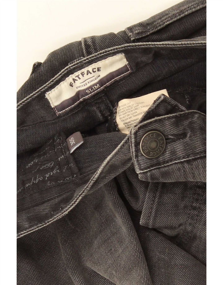 Męskie jeansy slim fit Fat Face W30 L28 Szara bawełna