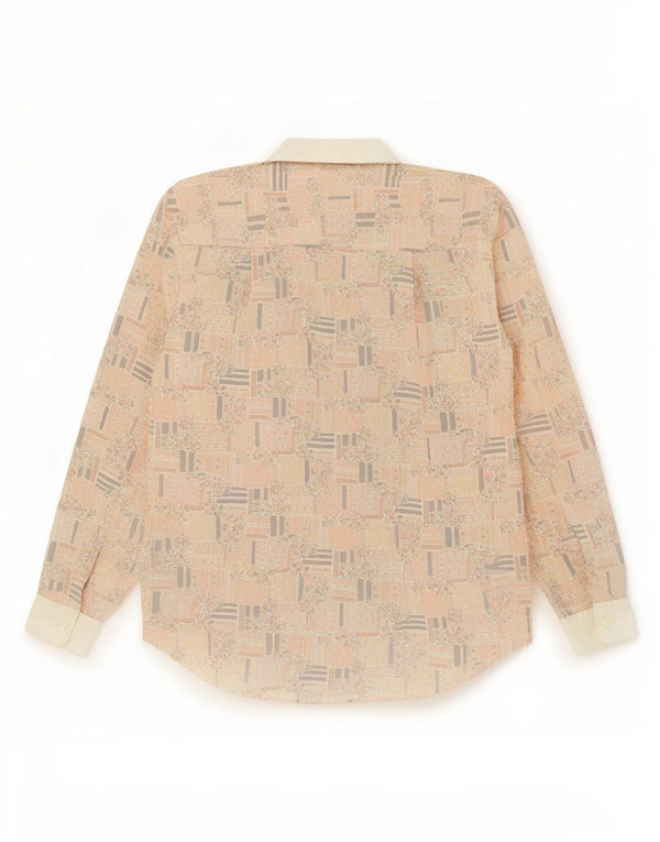 HANAITI Womens Shirt UK 14 Medium Multicoloured Patchwork Polyester