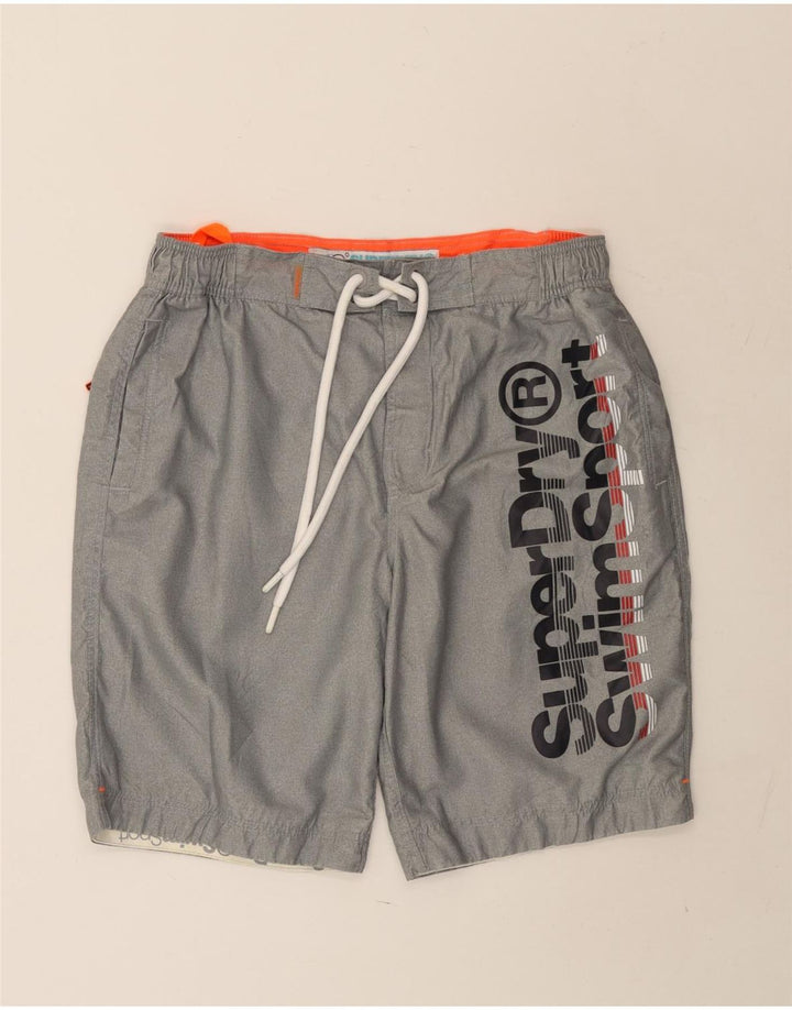 Męskie spodenki sportowe Superdry Graphic XL, szary poliester