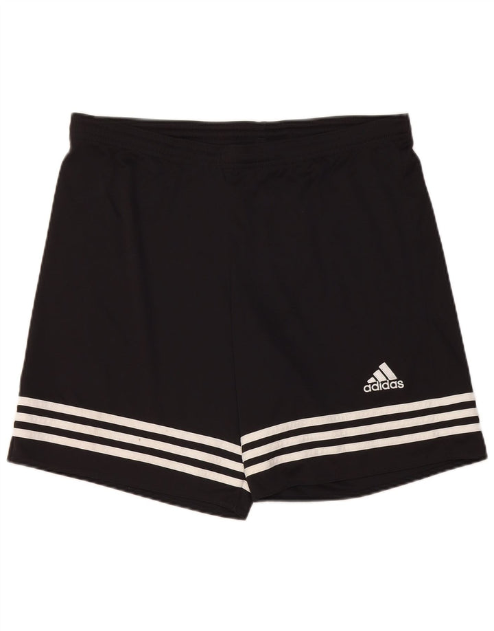 Męskie spodenki sportowe Adidas Climalite, średni czarny poliester
