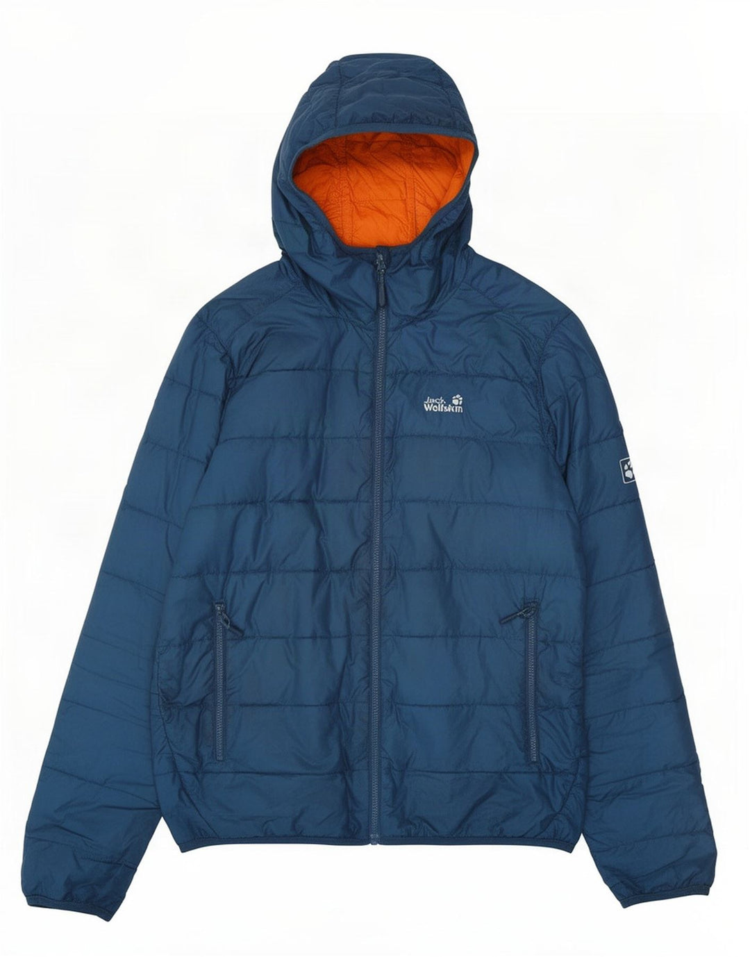Męska ocieplana kurtka z kapturem Jack Wolfskin UK 40/42 Średni niebieski poliester