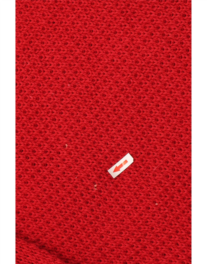 Marks & Spencer Damski sweter oversize z dekoltem w łódkę, UK 10, mały, czerwony
