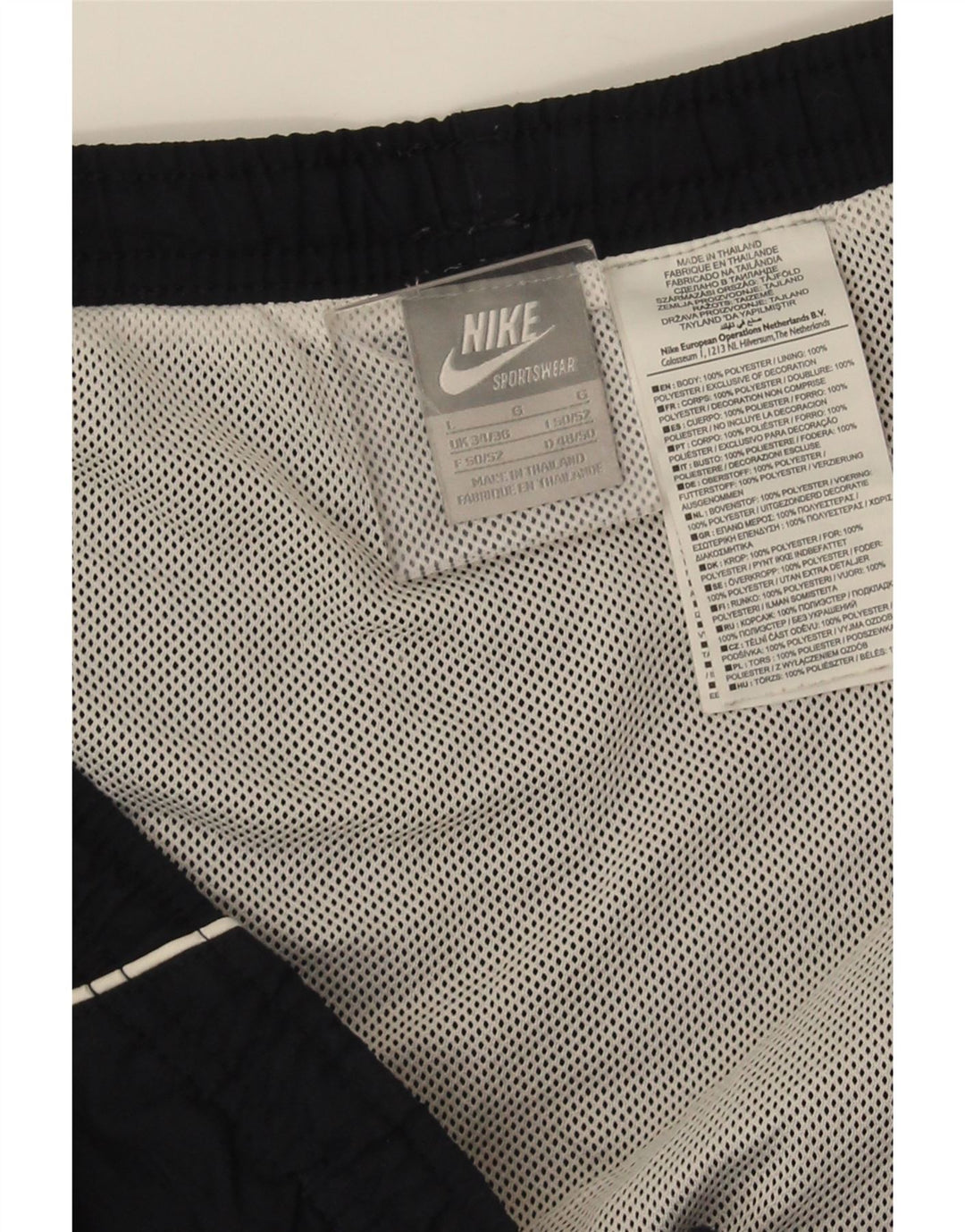 Męskie spodenki kąpielowe Nike, duże, granatowe, poliestrowe