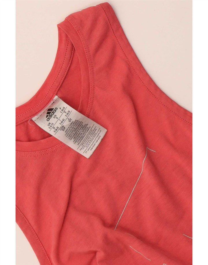 Damska kamizelka graficzna Adidas Top UK 8/10 Mały różowy poliester