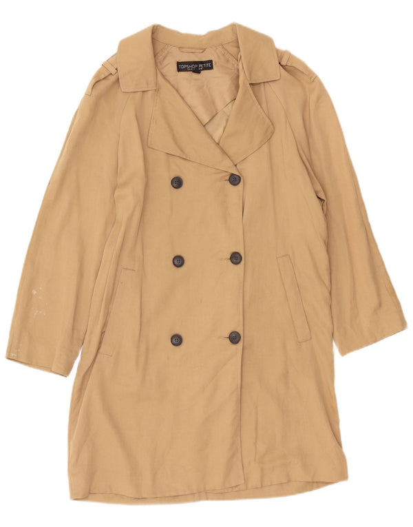 Topshop damski wojskowy oversize trencz UK 10 mały beżowy