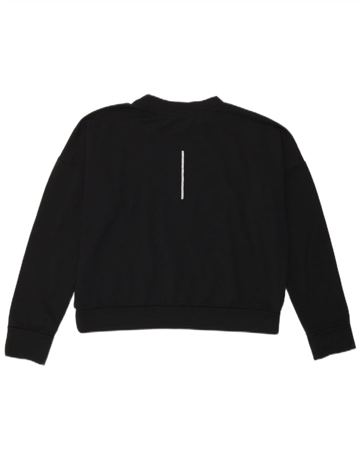 Damska bluza Nike Crop Sweatshirt UK 12 Średni czarny poliester sportowy