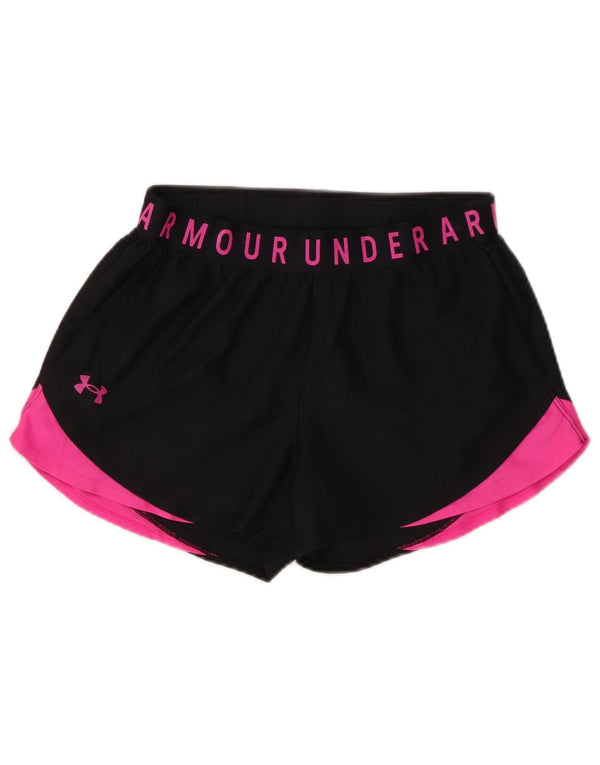 Damskie spodenki sportowe Under Armour Graphic UK 10, małe, czarne, z blokami kolorów