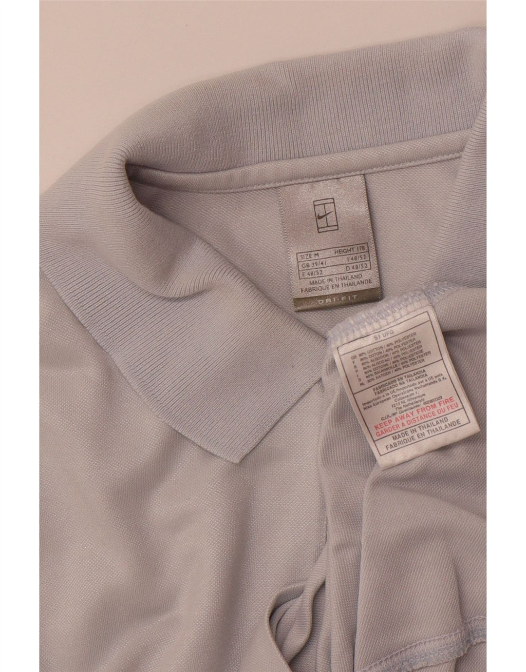 Męska koszulka polo NIKE UK 39/41 Średnioniebieski, bawełniany