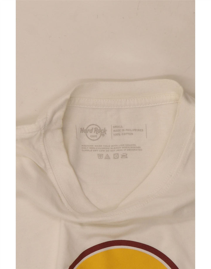 Męski T-shirt z grafiką HARD ROCK CAFE Phnom Penh, mały, biały, bawełniany