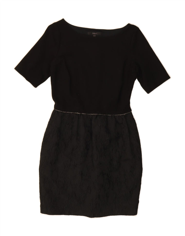 COAST Womens Sheath Dress UK 10 Small Black Viscose Vintage Coast and Second-Hand Coast from Messina Hembry 